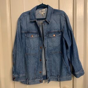 NWOT Madewell Oversized Trucker Jacket